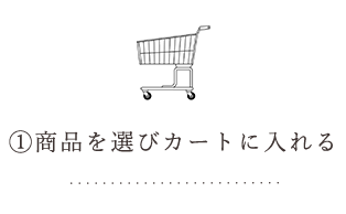 商品を選びカートに入れる